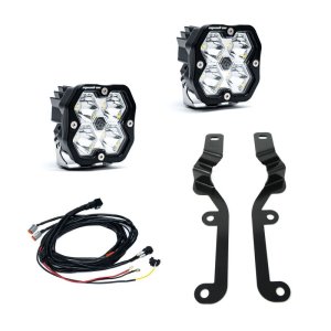 Chevrolet Silverado 1500 Sport Lights - Baja Designs - Squadron Sport 2.0 A-Pillar Kit (Spot) - Clear - `19-`24 Chevrolet Silverado 1500 Sport Lights - Baja Designs - Squadron Sport 2.0 A-Pillar Kit (Spot) - Clear - `19-`24